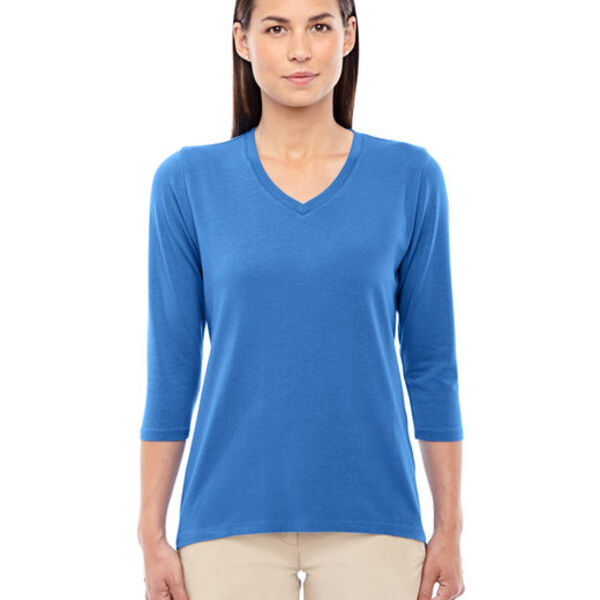 Ladies' Perfect Fit™ Bracelet-Length V-Neck Top Thumbnail