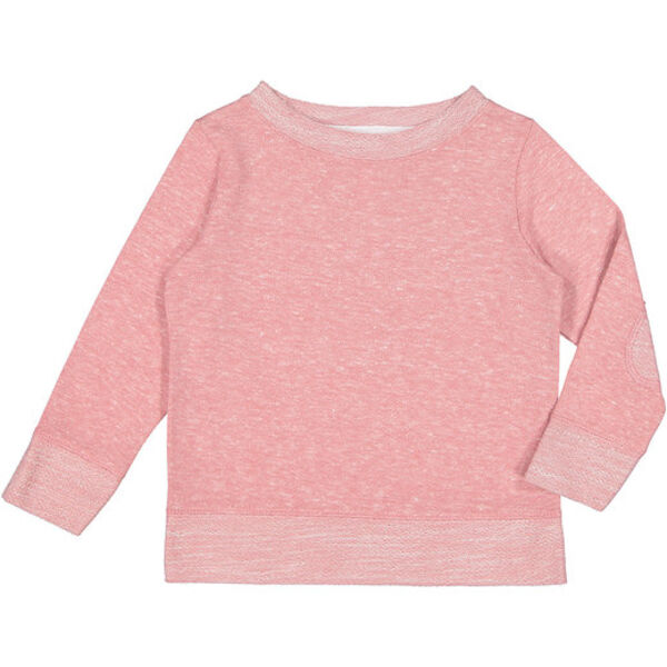 Toddler Harborside Melange French Terry Crewneck with Elbow Patches Thumbnail