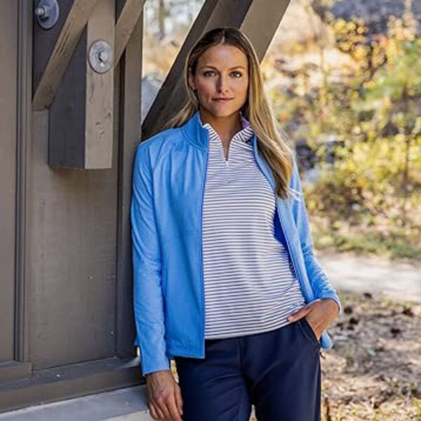 Cutter & Buck Virtue Eco Pique Stripe Recycled Womens Top Thumbnail