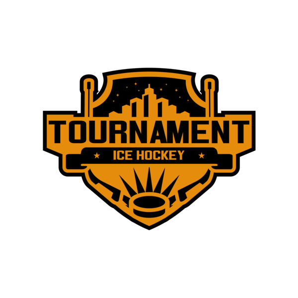 Tournament Ice Hockey logo template 02 Thumbnail