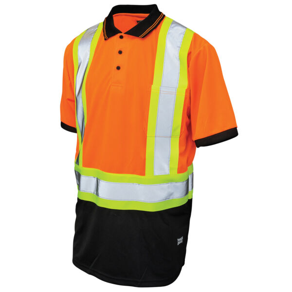 Birdseye Mesh Short-Sleeve Safety Polo Shirt Thumbnail